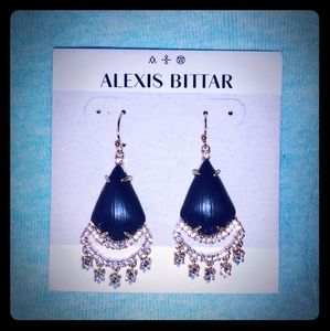 Alexis Bittar Crystal Lace Chandelier Earrings